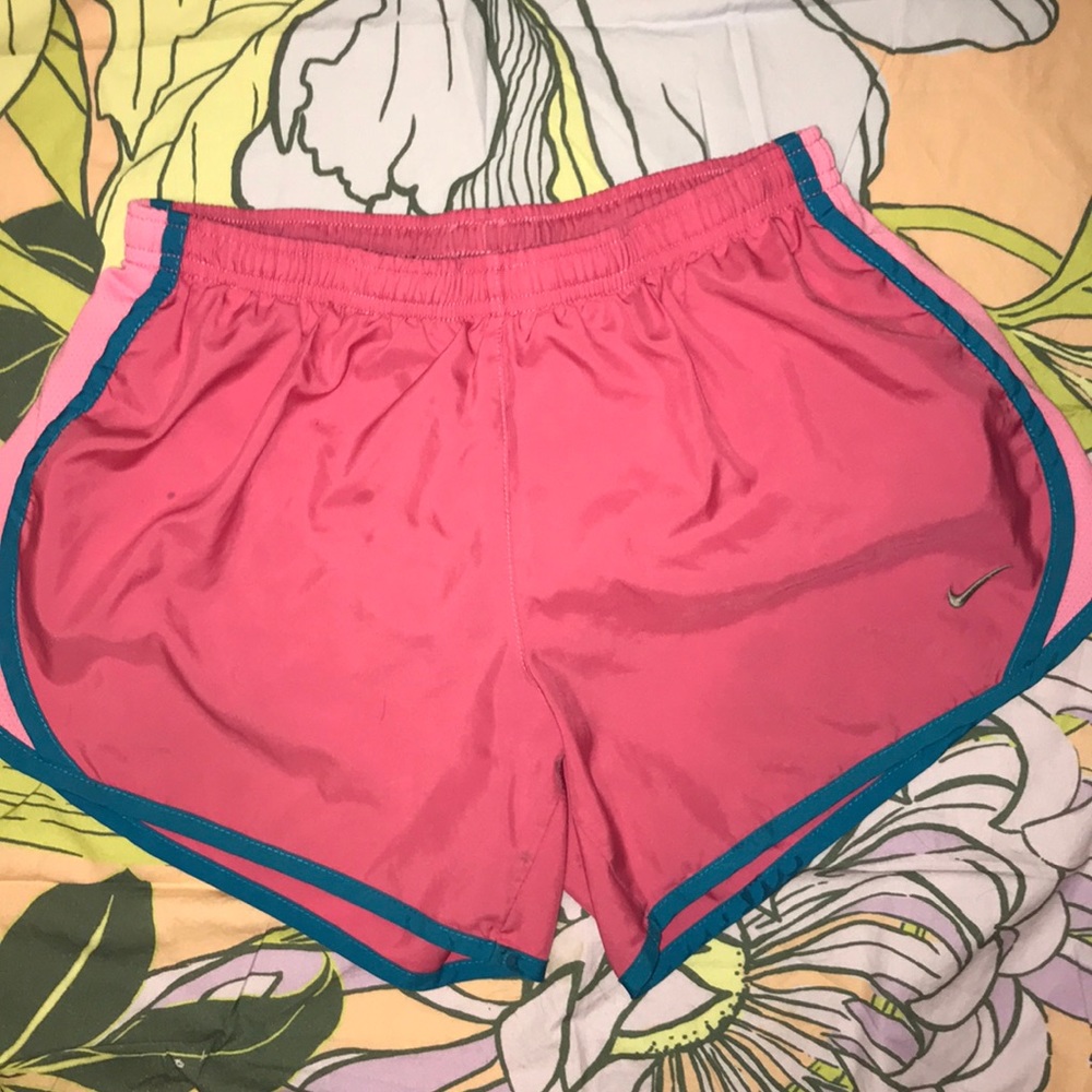 Pink nike shorts